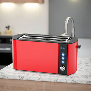 <span class=keywords><strong>Tostadora</strong></span> <span class=keywords><strong>de</strong></span> <span class=keywords><strong>cereales</strong></span> personalizada <span class=keywords><strong>de</strong></span> Dos rebanadas largas <span class=keywords><strong>de</strong></span> diseño único vertical con temporizador <span class=keywords><strong>Tostadora</strong></span> vintage con parrilla <span class=keywords><strong>de</strong></span> acero inoxidable - Product Image 2