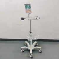 Chariot pour iPad à vente chaude avec serrure, chariot médical pour tablette à ultrasons, chariots médicaux pour hôpital