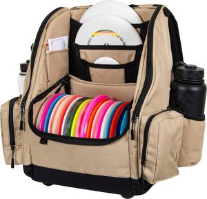กระเป๋าใส่ดิสก์กอล์ฟแบบสะพายหลัง BSCI Factory รุ่น Grip Disc Golf Bag ความจุ 20 ดิสก์ ช่องเก็บของลึกสองช่อง ที่ใส่ขวดน้ำสองช่อง สำหรับฟริสบี้ดิสก์กอล์ฟ - Product Image 5