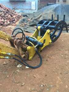 Duurzame Hydraulische Roterende Houtgrijper Nieuwe Compatibele <span class=keywords><strong>Log</strong></span>-Grijper Met Duurzame Lagerkerncomponent - Product Image 2