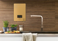 Chauffe-eau électrique instantané 110-127V 3.5KW avec contrôle numérique de la température, mural, pour usage familial, camping-car, hôtel, garage, chauffage rapide
