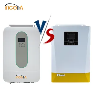 Inverter tenaga surya, MPPT 80A 5kW 48V, Inverter hibrid, gelombang sinus murni 500VDC PV Input 220VAC dengan inveror tenaga surya WiFI