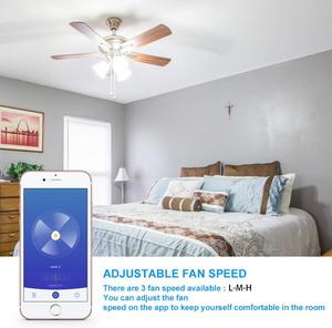 Interruptor Regulador de Ventilador de Techo Inteligente con Wifi, Compatible con Alexa/Google Home/IFTTT - Product Image 4