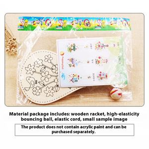 Raquette de <span class=keywords><strong>peinture</strong></span> en bois créative pour enfants, cadeau de Noël à la main, design graffiti, cadeau - Product Image 4