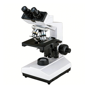 生物学用40-1800倍光学高品質ポータブルアッベコンデンサーハロゲン照明4倍-100倍ヘッド双眼顕微鏡（ラボ用） - Product Image 1