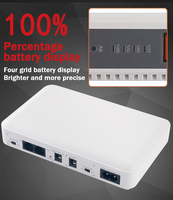 Niuniu QX-701 24W Tiga Fasa DC Mini UPS 9V 1A 12V 2A POE 104000mAh Baterai Lithium dengan Perlindungan Sirkuit Pendek