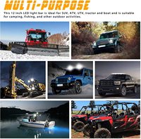 10 pouces 40W Led barre de lumière de travail IP68 3600LM faisceau de tache LED gousses de lumière de travail DC12-24V feux de conduite tout-terrain pour voiture ATV UTV bateau