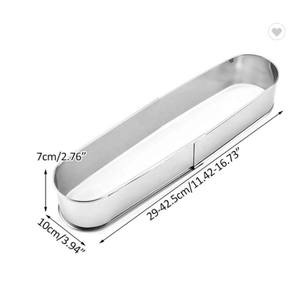 타원형 베이킹 주석 케이크와 빵에 딱 맞는 스테인레스 스틸 조절 케이크 링 치즈 서클 - Product Image 5