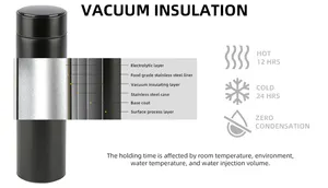 Ailingalaxy 500ml led dijital ekran termos su şişesi led akıllı dijital sıcaklık göstergesi su şişesi