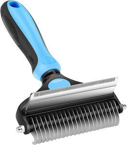 Cepillo para Mascotas 2 en 1, Herramienta para Eliminar Pelo Muerto y Rastrillo para Subpelo, Peine para Desenredar Enredos y Nudos, Reduce la Caída del Pelo hasta en un 95% - Product Image 1