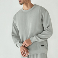 Sudaderas de Cuello Redondo Extra Grandes para Hombre, Lisas, de Mezcla de Algodón y Poliéster, para Imprimir Logotipos, Venta al Por Mayor