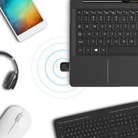 Mini adaptateur de carte réseau USB externe sans fil 5.0 sans pilote haute vitesse pour ordinateur de bureau et portable Windows 10/8.1 – En stock