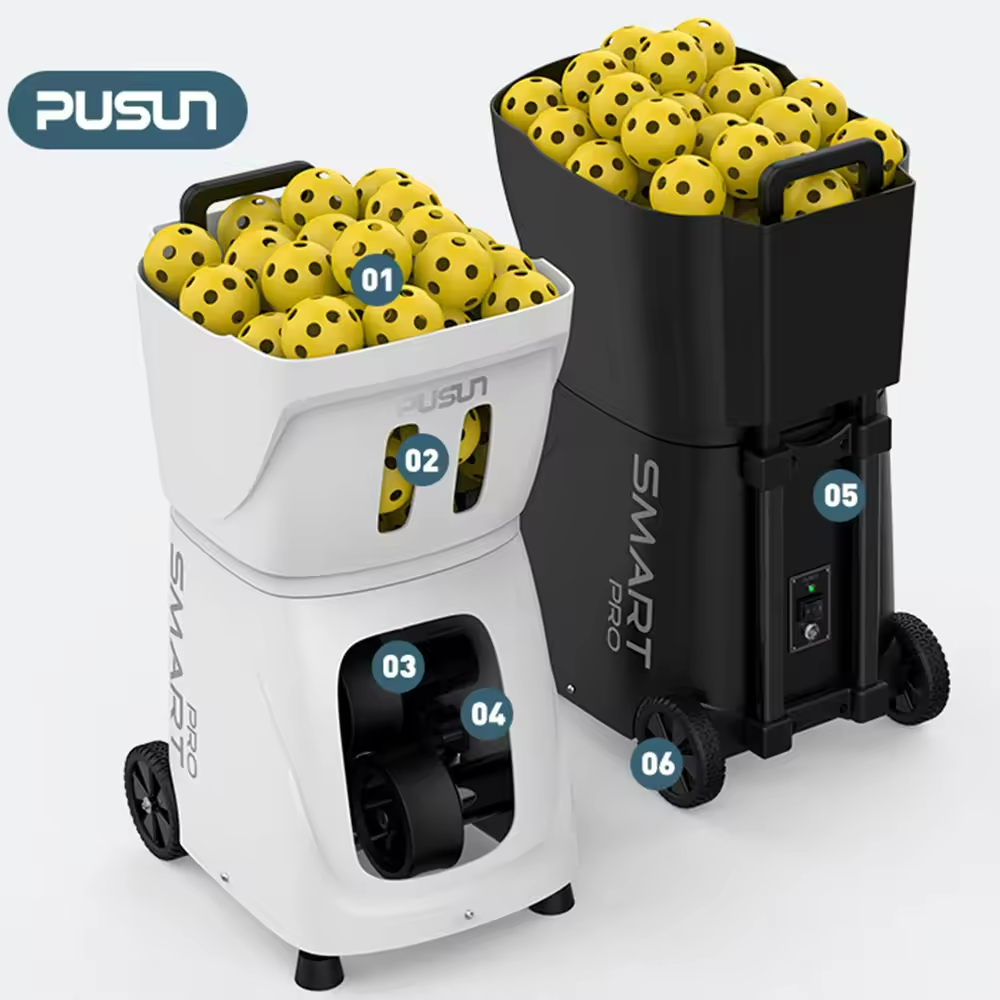 sw11 Punsun PP-SMART-Pro Portable Automatic Pickleball Serving Machine with Remote Control for Children & Professional Training