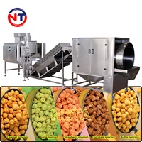 Machine de fabrication de pop-corn commerciale au caramel au sel enduit aromatisé Machine industrielle une ligne de production automatique de pop-corn