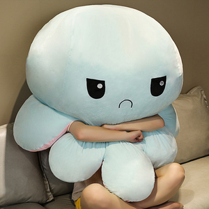 Piel de peluche de <span class=keywords><strong>pulpo</strong></span> gigante suave con reversibilidad, MOQ bajo, para animales de peluche y almohadas de peluche de <span class=keywords><strong>pulpo</strong></span> reversibles - Product Image 3
