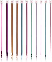 Ariste 11-teiliges Tunesisches Häkelnadel-Set, Aluminium Afghan-Stricknadeln für Anfänger & Professionelle Strickwerkzeuge