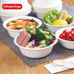 Bol rond biodégradable 100% ml, 850ml, pour salade, pâte à <span class=keywords><strong>modeler</strong></span> en Fiber de sucre - Product Image 6