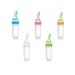 Cuillère à riz pour bébé, <span class=keywords><strong>biberon</strong></span> de pâte de riz, produits pour bébé, mangeoires en silicone pour céréales et fruits - Product Image 6