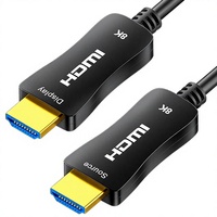 Câble hybride optique-cuivre 21 fibres 8K haute définition avec connecteur plaqué or pour PC, téléviseurs et décodeurs HS-817