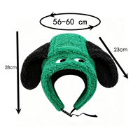 Adorable Chapeau d'Hiver Unisexe à Oreilles de Chien, Doux et Moelleux, Chapeau Amusant de Dessin Animé avec Sangle Mentonnière Réglable, Chapeau d'Extérieur pour Temps Froid, Idéal pour Adultes lors de Festivals