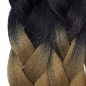 Jumbo <span class=keywords><strong>trenzas</strong></span> cabello 24 pulgadas 100g Xpressron extensiones sintéticas en <span class=keywords><strong>dos</strong></span> <span class=keywords><strong>colores</strong></span> para mujeres para trenzar estilos de cabello - Product Image 4
