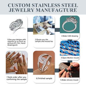 맞춤형 보석 제조 고급 모이사나이트 보석 세트, 당신만을 위한 독특한 보석 - 특별히 당신을 위해 디자인된 보석. - Product Image 4