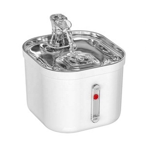 <span class=keywords><strong>Fontaine</strong></span> à eau automatique pour chat pour animaux de compagnie grand distributeur de bol à boire pour chiot en acier inoxydable - Product Image 4