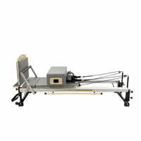 Reformer de Pilates de Aluminio de Calidad Comercial con Certificación CE, Personalizable con su Logotipo, Cuero de la Mejor Calidad, Resorte Resistente y Duradero