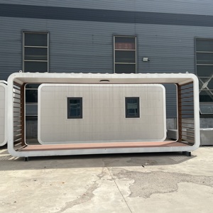 Outdoor Luxury Modern Steel Structure Prefab Modular <strong>Officepod</strong> Prefabricated House Eco-Friendly Design No Big Windows for Villa - Product Image 3