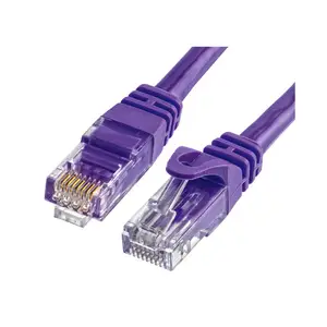 紫色RJ45 UTP FTP 5类5e类6类6a类以太网电缆