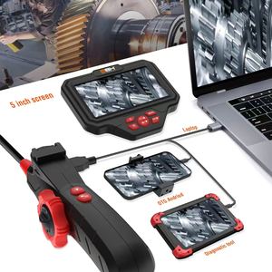 Caméra endoscopique <span class=keywords><strong>semi</strong></span>-<span class=keywords><strong>rigide</strong></span> de 3 <span class=keywords><strong>m</strong></span> avec écran IPS de 5 pouces, <span class=keywords><strong>8</strong></span>,5 mm, <span class=keywords><strong>8</strong></span> LED pour Android, pour conduit de climatisation - Product Image 2