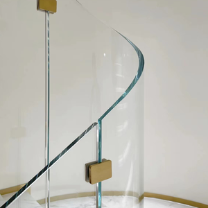 Aquarium, Garde-corps de balcon, Clôture de piscine, Toit rétractable, Acier trempé laminé, Verre incurvé ultra transparent - Product Image 5