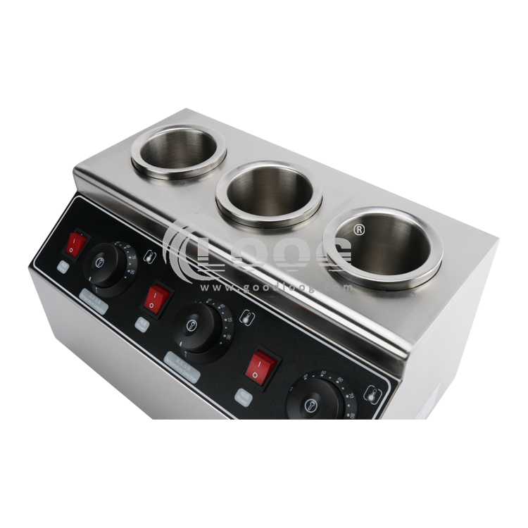 three hot sauce dispenser