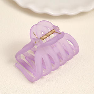 กิ๊บหนีบผมอะคริลิคใสสีเจลลี่ขนาดใหญ่ คุณภาพดี สำหรับผู้หญิงและเด็กผู้หญิง - Product Image 6