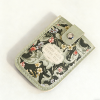 Dompet Kulit Sintetis Motif Bunga dengan Desain Multi-Fungsi, Kancing Sederhana dan Mudah Dibuka