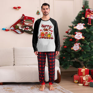 Good Quality Family <strong>Christmas</strong> Pijamas De Navidad Para Familia Sleepwear Clothes Pajamas Women <strong>Men</strong> Cotton Family <strong>Pyjamas</strong> - Product Image 5