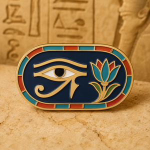 Vente en gros de pin's en émail œil d'Horus personnalisés de haute qualité, symbole de l'Égypte ancienne, badge mythologique égyptien, souvenir de <span class=keywords><strong>voyage</strong></span>, pin's de revers en métal - Product Image 2