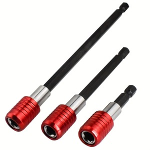 Guest Quality Hex Bit <b>Extension</b> Bar Red Magnetic Quick Release Industrial Set For Electric Hammer Drill - Product Image 1