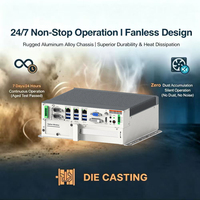 Mini PC industriel embarqué sans ventilateur à large plage de tension CC 9-36V, format compact, en vente chaude