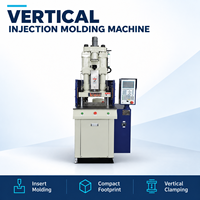Machine de moulage par injection plastique verticale à table fixe pour l'insertion de bornes et connecteurs électriques – Approvisionnement direct usine