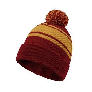 Gorro de Punto de <span class=keywords><strong>Invierno</strong></span> con Logotipo Personalizado Premium, con Pompón, Gorro de Calavera con Rayas Coloridas, Estilo Atlético Cálido y Suave para Hombres y Mujeres - Product Image 2