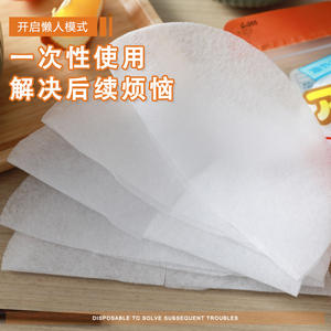 C-305 Papel absorbente de aceite de 20 cm, 12 unidades, papel de cocina desechable para curry, guisos y platos cocidos al vapor - Product Image 5