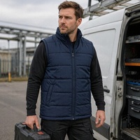 Gilet de travail léger, coupe-vent et rembourré pour conducteurs et ingénieurs en logistique météo et entrepôt, idéal par temps froid