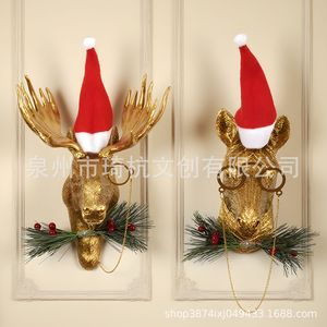 Decoración de Pared de Resina con Forma de Pantera Dorada Qi Hang, Decoración Navideña para la Entrada del Hogar - Product Image 3