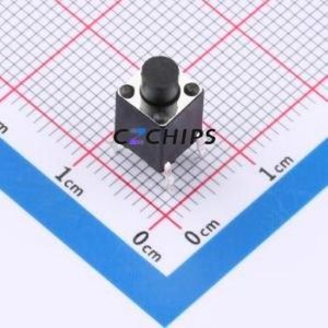 TP13012611 Tactile Switch Through hole Component (THT),6x6mm Switch Single Pole Single Throw Round Button 2.6N Through Hole - Product Image 1