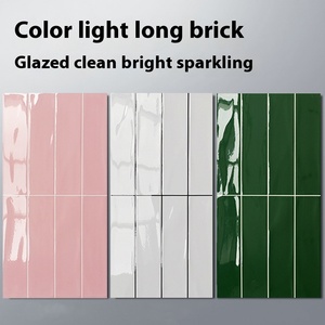 Azulejo de Pared de Porcelana con Diseño Nórdico Moderno de 300*600, Brillante, <span class=keywords><strong>para</strong></span> Cocina, Baño, Sala de Estar, Balcón, Ladrillo Refractario <span class=keywords><strong>para</strong></span> el Hogar - Product Image 2
