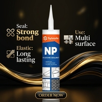 Scellant en silicone neutre haute élasticité, scellant NP non corrosif, imperméable, pour salle de bain, fenêtres et cadres de portes