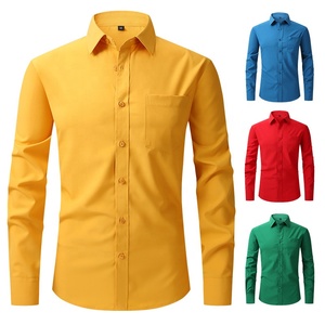 <span class=keywords><strong>Camicia</strong></span> bianca di fabbricazione <span class=keywords><strong>uomo</strong></span> manica lunga Slim tinta unita professionale <span class=keywords><strong>abito</strong></span> da <span class=keywords><strong>uomo</strong></span> - Product Image 1