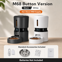 Distributeur automatique de nourriture pour animaux de compagnie 4L, distributeur de nourriture intelligent pour chats et chiens, bol moderne en plastique et acier inoxydable, écran LCD, vente en gros, fourniture OEM