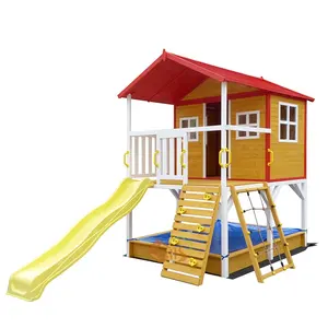 Enfants adolescent deux 2 étape simple en bois pour enfants maison de jeu en bois cubbyhouse train playhouse en bois sur mesure maison